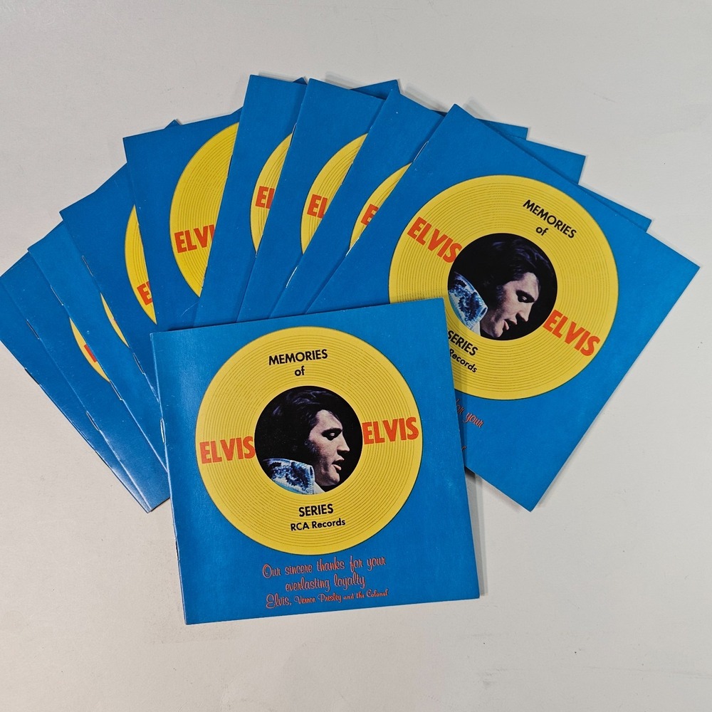 Vintage Memories of Elvis Presley RCA Booklet Promo Lot of 10 1970s Color Photos
